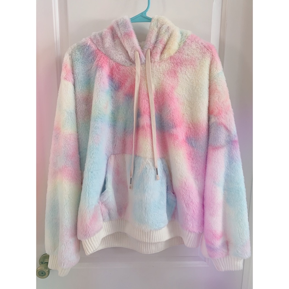 Cotton Candy Fuzzy POL Hoodie 💕